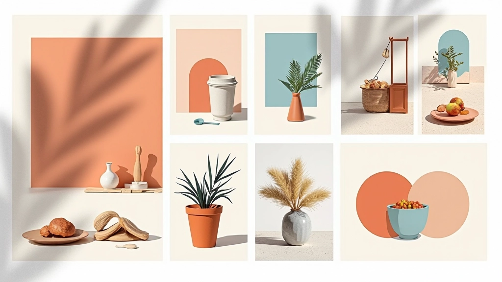 Mood board di estetica italiana curata